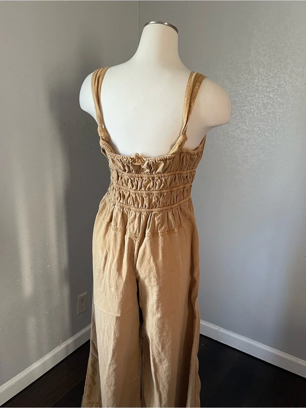 Free‎ People Mustard Yellow Wide-Leg Jumpsuit